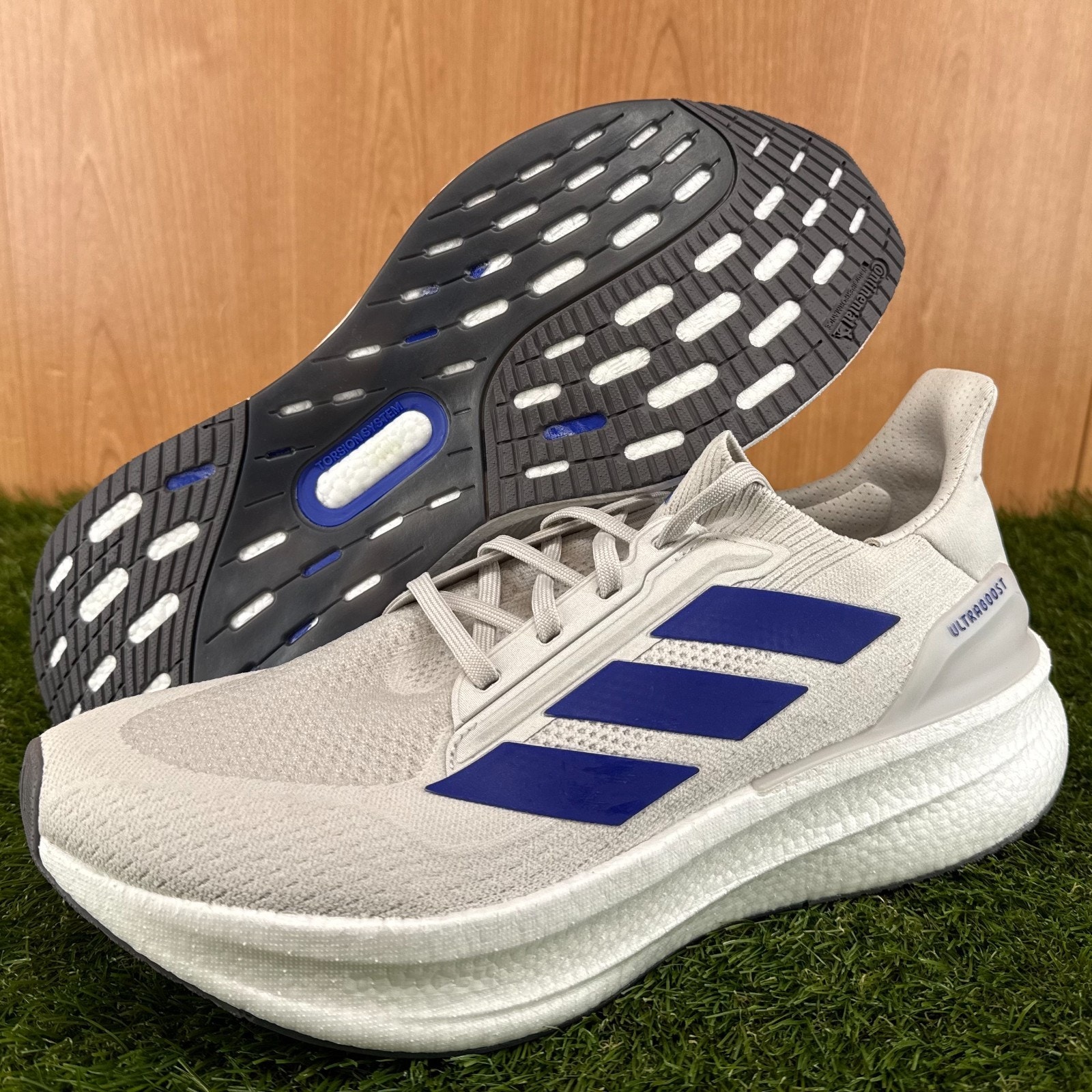 Adidas Ultraboost 5x Grey Lucid Blue Running Shoes Js3516 Men's Size 12